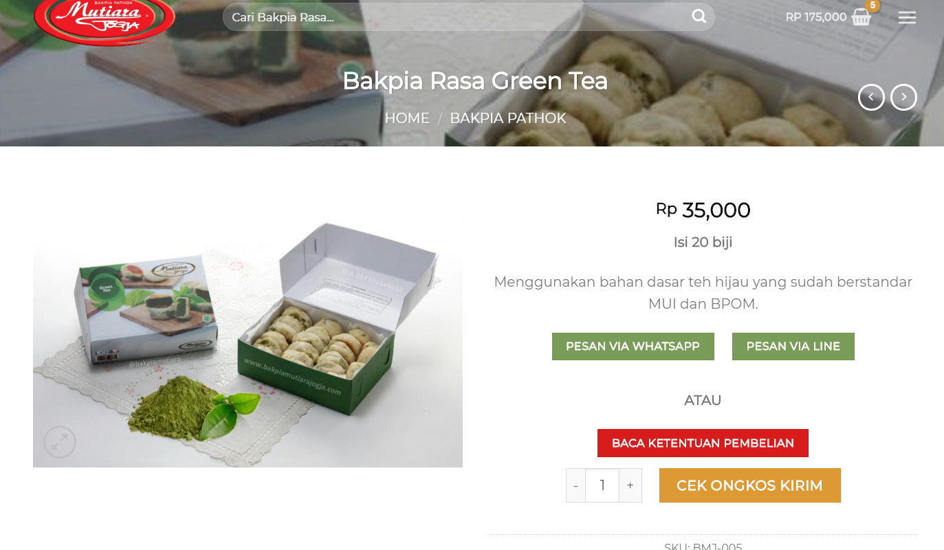 Bakpia Mutiara Jogja