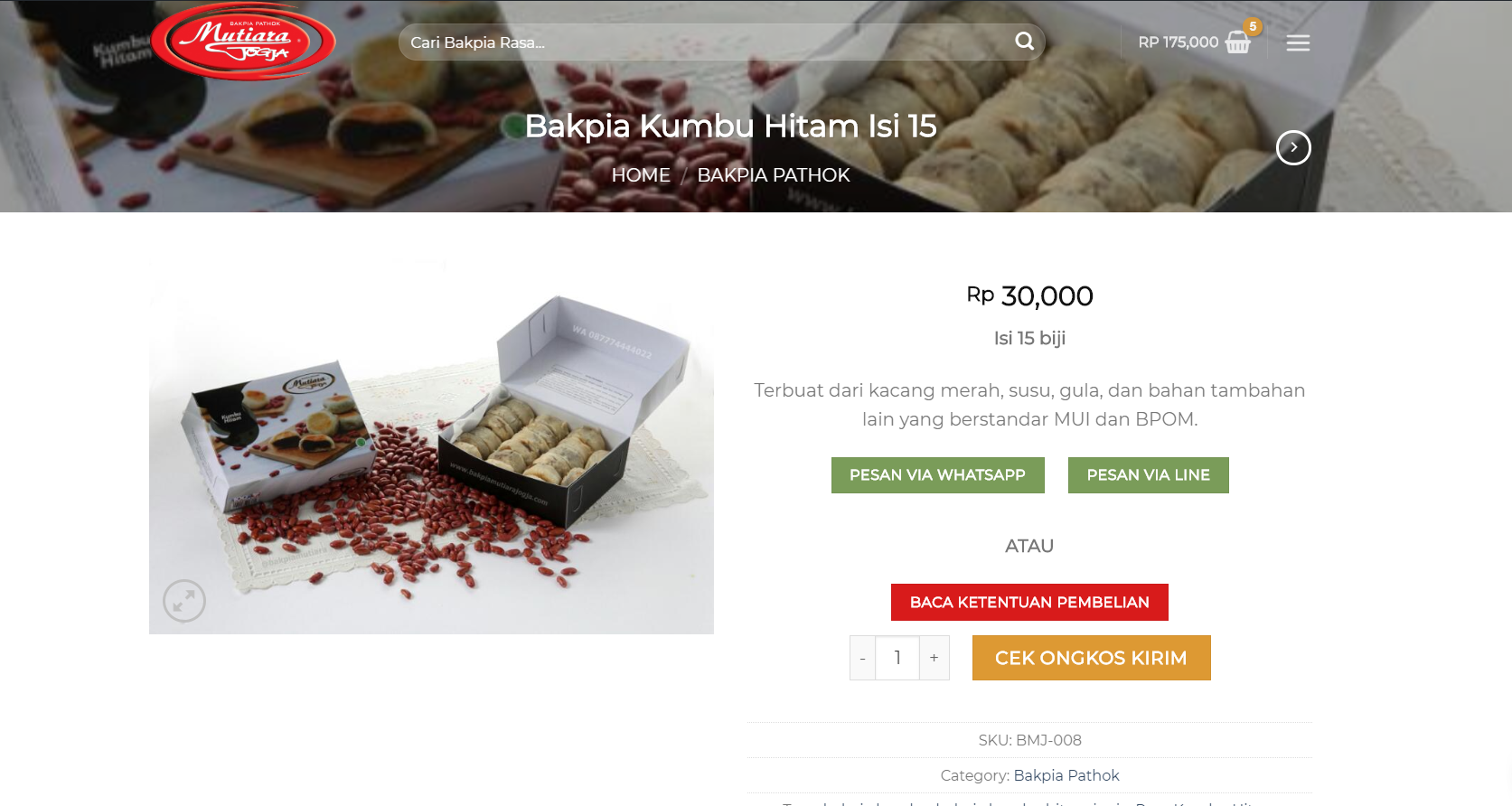  Harga Baru dan Tempat Beli Bakpia Kumbu Hitam 2020 